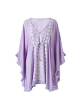 Load image into Gallery viewer, Isabelle Lavender/White Kaftan
