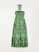 Load image into Gallery viewer, Medallion Deep Green Cutout Dress
