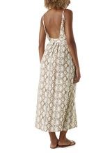 Load image into Gallery viewer, Melissa Snake Scoop Neck Long Dress
