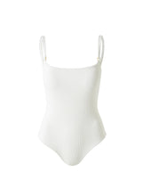 Load image into Gallery viewer, Tosca White Ridges Swimsuit
