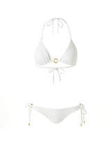 Load image into Gallery viewer, Venice White Textured Bikini
