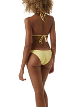 Load image into Gallery viewer, Venice Yellow Textured Triangle Bikini
