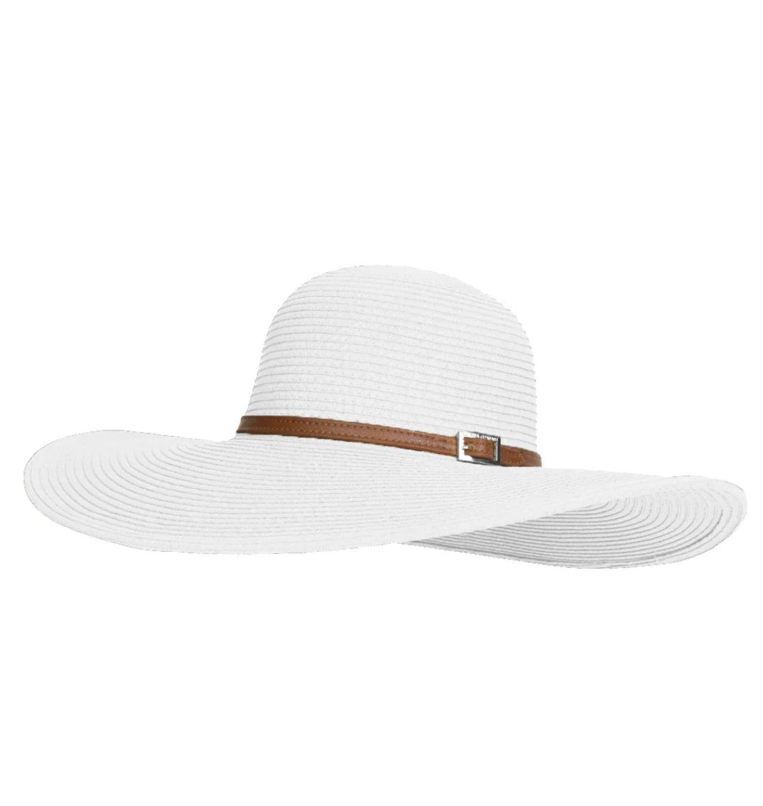 Jemima White Wide Brimmed Hat