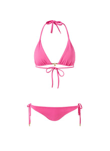 Dubai Hot Pink Charm Halter-Neck Bikini