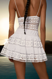 Isca White Short Dress