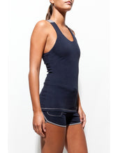 Load image into Gallery viewer, Navy/Grey Racer Back Top

