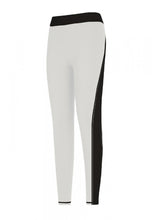 Load image into Gallery viewer, White/Black Stripped Leggings

