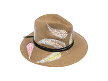 Load image into Gallery viewer, Jewelled Feather Panama Hat
